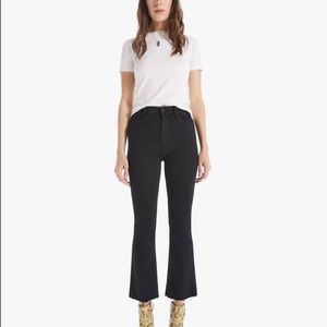 MOTHER The Hustler High Waist Ankle Fray Jeans in Not Guilty Size 27